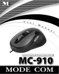Modecom MC-910 Innovation G-Laser Mouse, Black/Blue