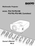 Sanyo PLV-80L Professional Widescreen Projector