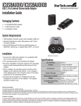 StarTech.com USB Stereo Audio Adapter External Sound Card