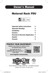 Tripp Lite 1.4kW Single-Phase Metered PDU, 120V Outlets (13 5-15R), 5-15P, 100-127V Input, 15ft Cord, 1U Rack-Mount