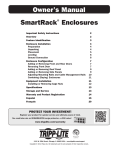 Tripp Lite 45U SmartRack 4-Post Open Frame Rack, 1000-lb. Capacity - Organize and Secure Network Rack Equipment