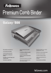 Fellowes Galaxy 500 Comb Binder
