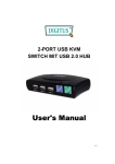 Digitus USB 2.0-KVM switch, 2-port