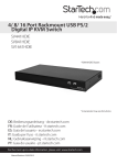 StarTech.com 16 Port Rackmount USB PS/2 Digital IP KVM Switch