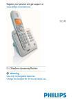 Philips Cordless phone answer machine SE2453S