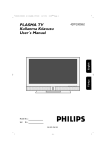Philips 42PF1000 42" plasma widescreen flat TV