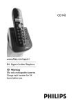 Philips Cordless phone answer machine CD1452B