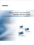 Adaptec 29320LPE SCSI Card