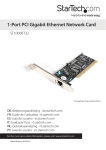 StarTech.com 1 Port PCI 10/100/1000 32 Bit Gigabit Ethernet Network Adapter Card