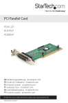 StarTech.com 1 Port PCI Parallel Adapter Card