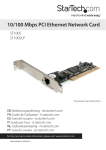 StarTech.com 1 Port PCI 10/100 Mbps Ethernet Network Adapter Card