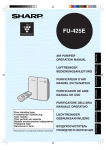 Sharp FU425E air filter