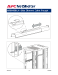 APC Horizontal Cable Organizer Side Channel 18 to 30 inch adjustment