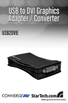 StarTech USB2DVIE Video Adapter Manual