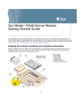 Sun Blade T6340 Server Module Getting Started Guide