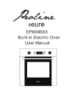 Built-In Electric Oven User Manual EP60M8SX