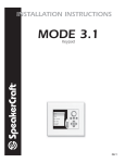 MODE 3.1 Installation Instructions