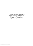 Cyrus Quattro User Guide Manual