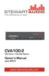 CVA100-2 - Manual