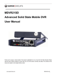 MDVR21SD Advanced Solid State Mobile DVR User Manual