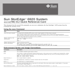 Sun StorEdge 6920 System sscs