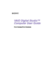 VAIO Digital Studio™ Computer User Guide