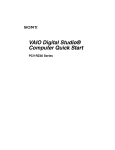 VAIO Digital Studio&reg; Computer Quick Start