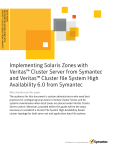 Symantec White Paper - Implementing Solaris Zones with Veritas