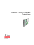 Sun Blade X6450 Server Module Product Notes