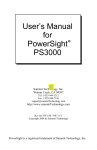 User`s Manual for PowerSight PS3000