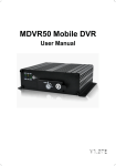 MDVR50 Mobile DVR User Manual