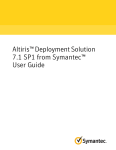 Altiris™ Deployment Solution 7.1 SP1 from Symantec™ User Guide