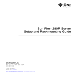 Sun Fire 280R Server Setup and Rackmounting Guide