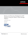 Backup and Recovery Strategies for SAP Systems Using the Hitachi
