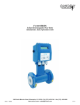 F-3100 SERIES In-line Electromagnetic Flow Meter