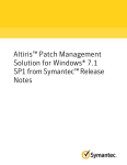 Altiris&trade; Patch Management Solution for Windows&reg; 7.1 SP1 from