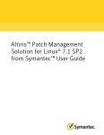 Altiris™ Patch Management Solution for Linux® 7.1 SP2 from