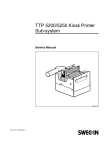 TTP 5200/5250 Kiosk Printer Sub-system