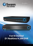 4 or 8 Channel D1 Realtime H.264 DVR