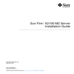 Sun Fire X2100 M2 Server Installation Guide