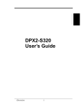 DPX2-S320 User`s Guide