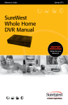 SureWest Whole Home DVR Manual