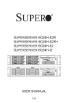 SUPERSERVER 6024H-82R SUPERSERVER 6024H