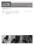 Quickie&reg; LXI/LX&trade; Owner`s Manual
