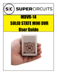 MDVR-14 SOLID STATE MINI DVR User Guide