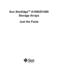 Sun StorEdgeTM A1000/D1000 Storage Arrays Just the