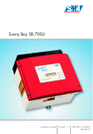 Sunny Boy SB 700U - SMA Solar Technology AG