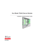 Sun Blade T6340 Server Module Installation and Administration Guide