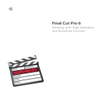 Final Cut Pro Working With High Definition and Broadcast