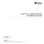 Sun Fire X2270 Server Installation Guide